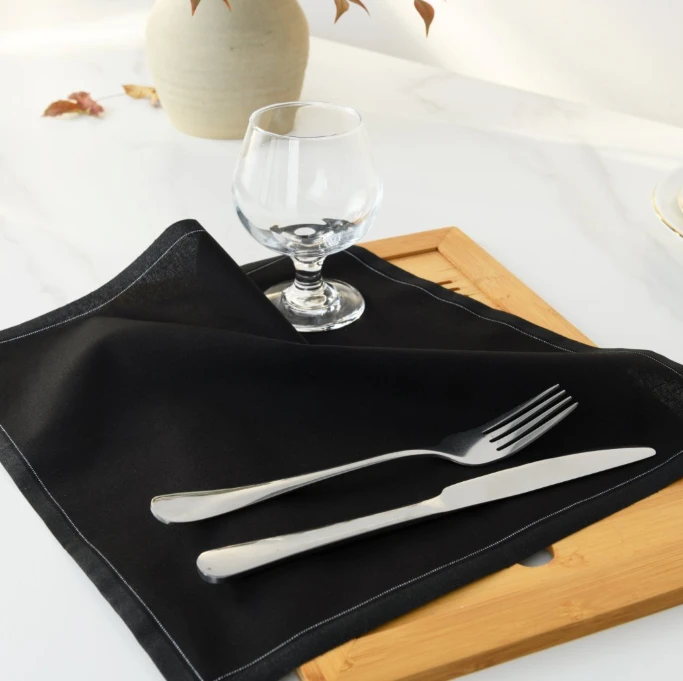 Black Dinner Napkins